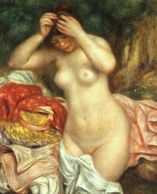 Pierre Renoir Bather Arranging her Hair France oil painting art
